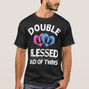 Grappig nieuw pap met tweeling voor mannen koninkl t-shirt
