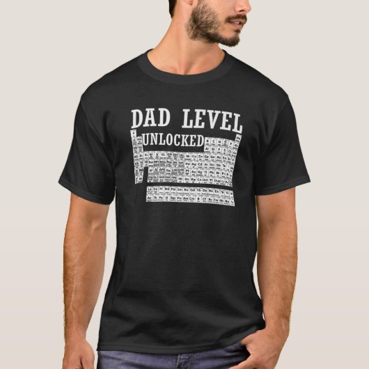 Grappig nieuw pap - pap niveau ontgrendeld T-shirt (Voorkant)
