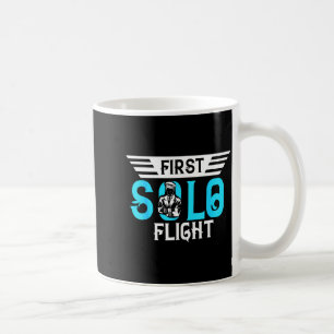 Grappig Nieuw Perceel Ontwerp Eerste Solo Vlucht V Koffiemok