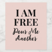 Grappig nieuw single echtscheiding break up party wijn etiket (Enkel label)