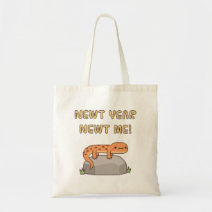 Grappig Nieuwjaar Salamander Nieuwe Jaar Resolutie Tote Bag