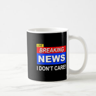 Grappig nieuws: sarcasme kan me niets schelen koffiemok