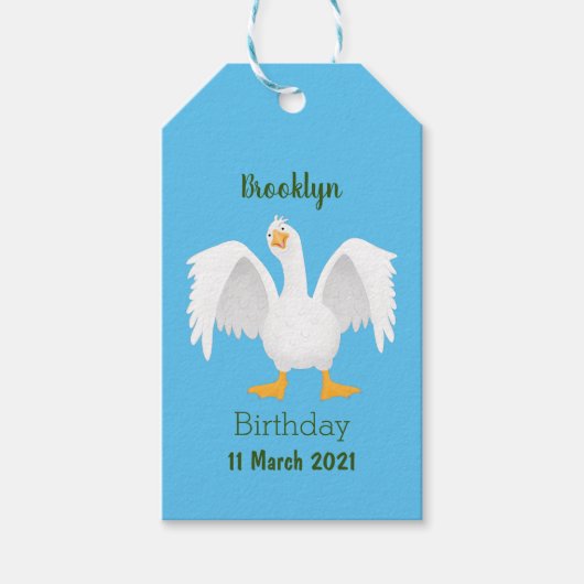 Grappig nieuwsgierig als cartoon cadeaulabel (Voorkant)