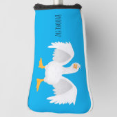 Grappig nieuwsgierig als cartoon golfheadcover (Draai 90)