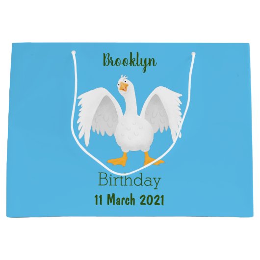 Grappig nieuwsgierig als cartoon groot cadeauzakje (Voorkant)