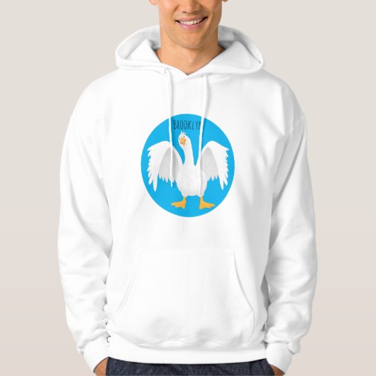 Grappig nieuwsgierig als cartoon hoodie (Voorkant)