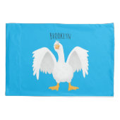 Grappig nieuwsgierig als cartoon kussensloop (Achterkant)