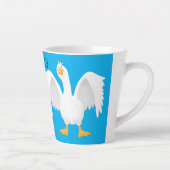 Grappig nieuwsgierig als cartoon latte mok (Rechts)