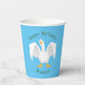 Grappig nieuwsgierig als cartoon papieren bekers (Achterkant)