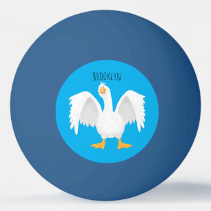 Grappig nieuwsgierig als cartoon pingpongballen