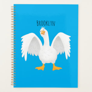 Grappig nieuwsgierig als cartoon planner