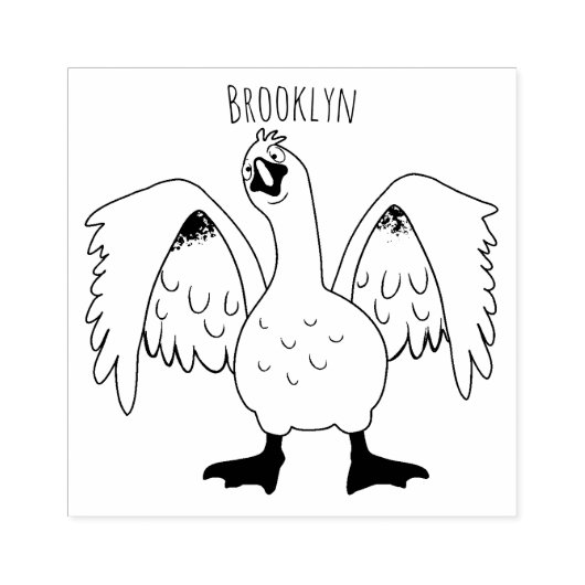 Grappig nieuwsgierig als cartoon 	rubberstempel (Afrduk)