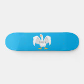 Grappig nieuwsgierig als cartoon skateboard (Horizontaal)