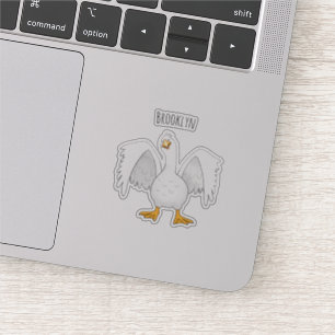 Grappig nieuwsgierig als cartoon sticker