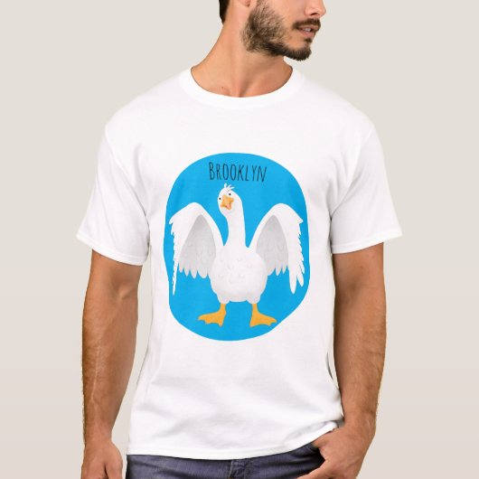 Grappig nieuwsgierig als cartoon t-shirt (Voorkant)