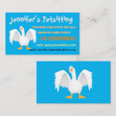 Grappig nieuwsgierig als cartoon visitekaartje (Voorkant / Achterkant)