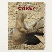 Grappig nieuwsgierig Prairie Dog zei iemand Cake Planner (Achterkant)