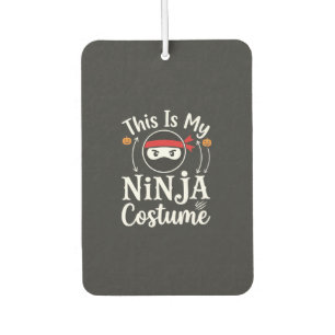 Grappig Ninja Kostuum Halloween Ontwerp_1 Luchtverfrisser