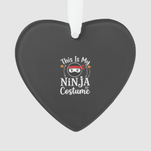 Grappig Ninja Kostuum Halloween Ontwerp_1 Ornament
