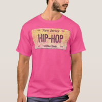 Grappig NJ State Vanity License Bord Hip-Hop