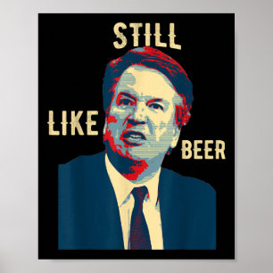 Grappig nog steeds als bier rechter team Brett Kav Poster
