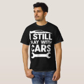 Grappig nog steeds met auto's met loopneus t-shirt (Voorkant volledig)
