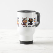 Grappig normaal drie katten reisbeker (Voorkant rechts)