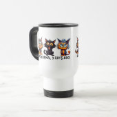 Grappig normaal drie katten reisbeker (Voorkant links)