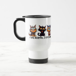 Grappig normaal drie katten reisbeker