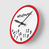 Grappig Novelty, ongeacht de  van de Tijd Ronde Klok (Hoek)