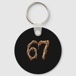 Grappig nummer 6 67 Meme Kostuum Matching Groep Ha Sleutelhanger
