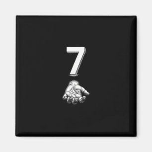 Grappig nummer 7 bijpassend 67 Meme kostuum Magneet