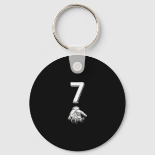 Grappig nummer 7 bijpassend 67 Meme Kostuum Sleutelhanger