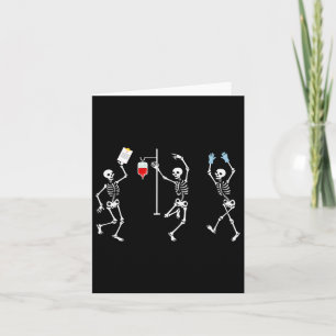 Grappig Nurse Skeleton Halloween Skeleton Kostuum Kaart