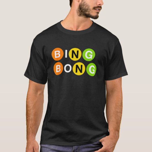 Grappig NYC Subway Bing Bong Rally T Shirt (Voorkant)