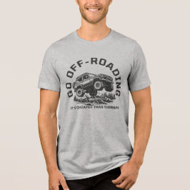 Grappig off-road citaat goedkoper dan therapie Tri-Blend shirt