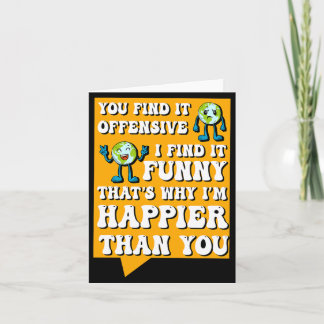 Grappig Offensief Sarcastisch Humor Quote Geestig Kaart