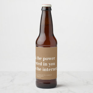 Grappig Officieel voorstel Kraft Bier Etiket