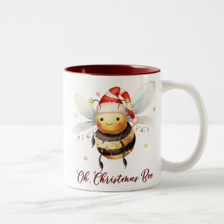 Grappig Oh Christmas Bee Tweekleurige Koffiemok