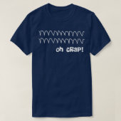 Grappig Oh Crap Cardiac Rhythm T-shirt (Design voorkant)