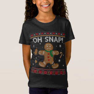 Grappig Oh Snap Gingerbread Lelijke Kersttrui T-shirt