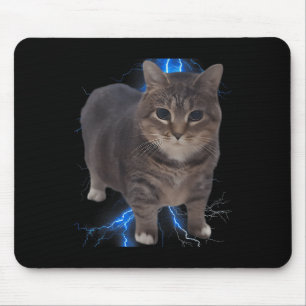 Grappig Oia Oia Spinning Cat Meme Cat Brainrot Muismat
