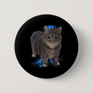 Grappig Oia Oia Spinning Cat Meme Cat Brainrot Ronde Button 5,7 Cm