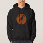Grappig Old Crow Rustic Distress Kijk Hoodie (Voorkant)