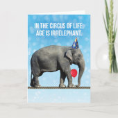 Grappig olifant fototijdperk is irrelevant kaart (Voorkant)