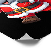 Grappig Olifant Kerstman Kleding Kerstmannen Jonge Poster (Hoek)
