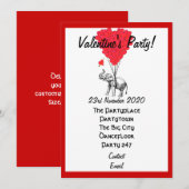 Grappig olifant valentijnen feest kaart (Voorkant / Achterkant)