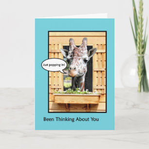 Grappig om aan te denken, Schattigee Giraffe door  Kaart