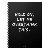 Grappig om dit monogram te overdenken notitieboek (Voorkant)