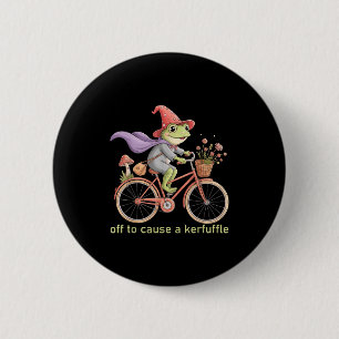 Grappig om een rel te schoppen Whimsical Tovenaar Ronde Button 5,7 Cm